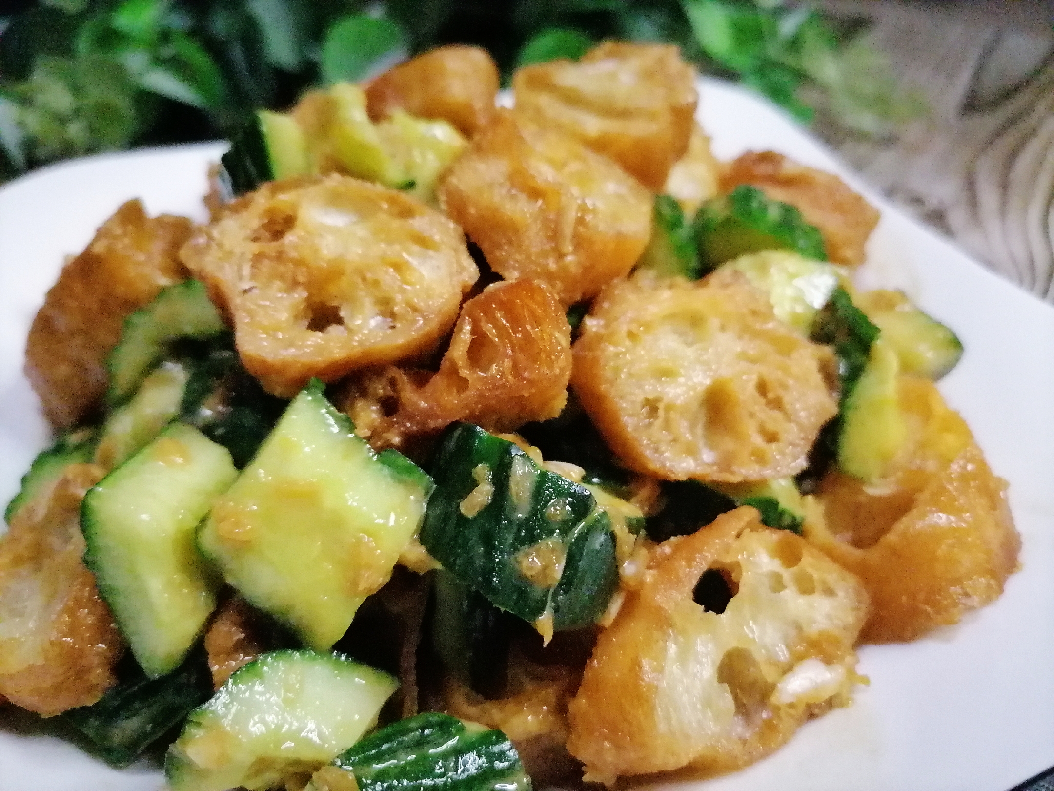 蒜泥拌油条黄瓜