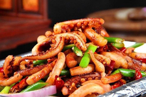 辣炒干鱿鱼丝