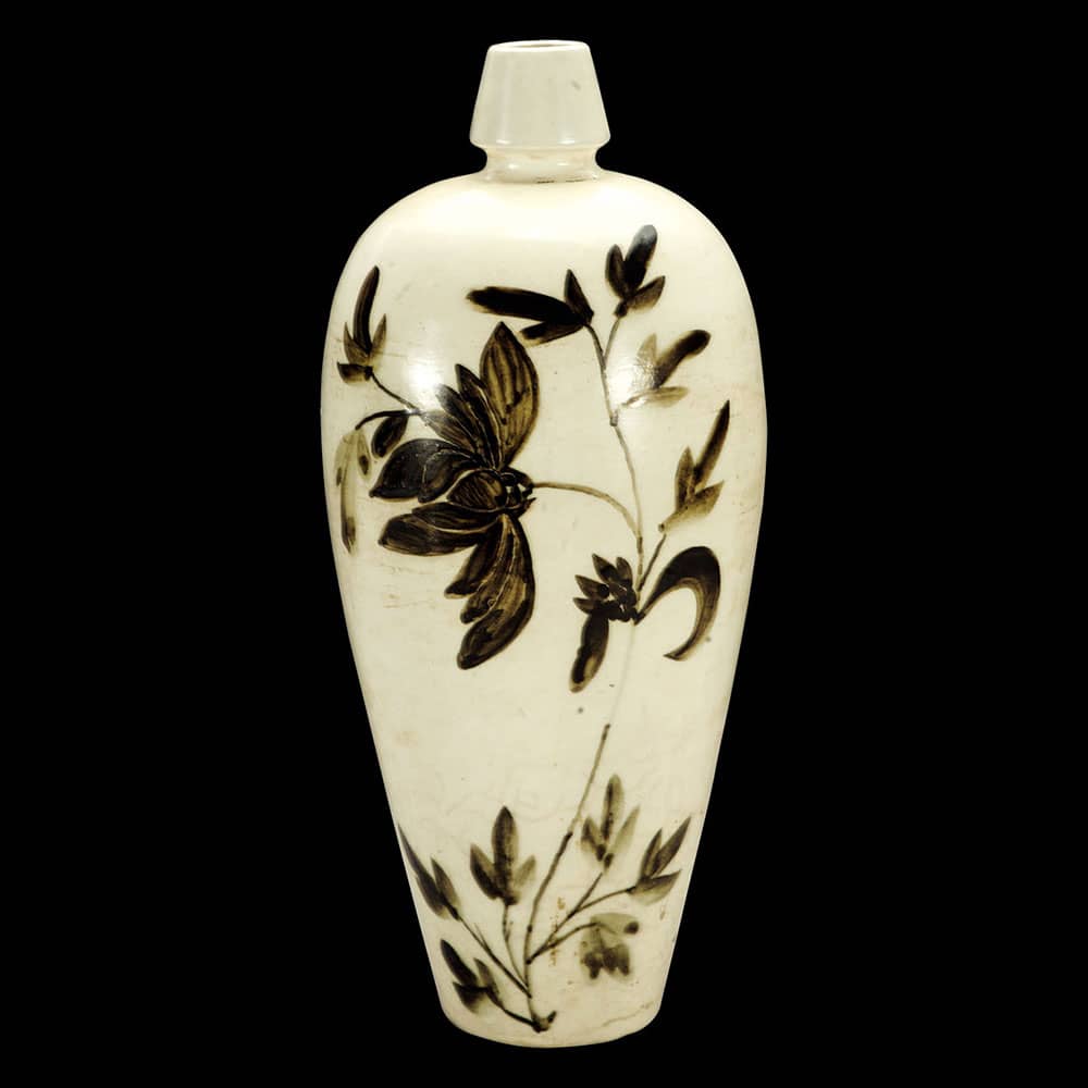  p data-id="tgmk30urphpb">白釉黑彩牡丹纹梅瓶是宋代时期磁州窑的