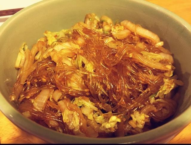 娃娃菜炒粉条
