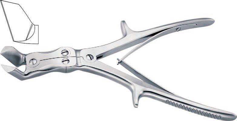  p>骨剪又可称为咬骨剪,主要用来修剪,如剪除棘突及修剪植骨材料等.