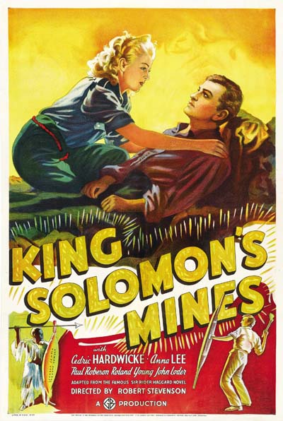 《所罗门国王的宝藏》是罗伯特·斯蒂文森导演的电影,1937年上映