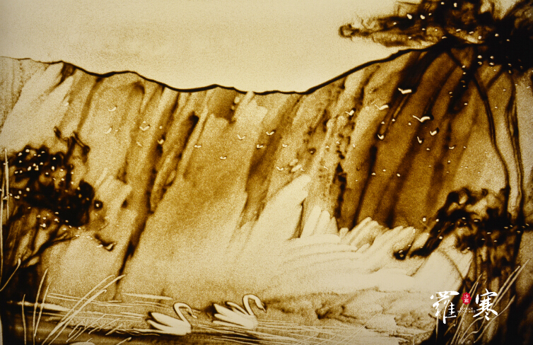  p>沙画,即用沙子做画.是一门独特的艺术.