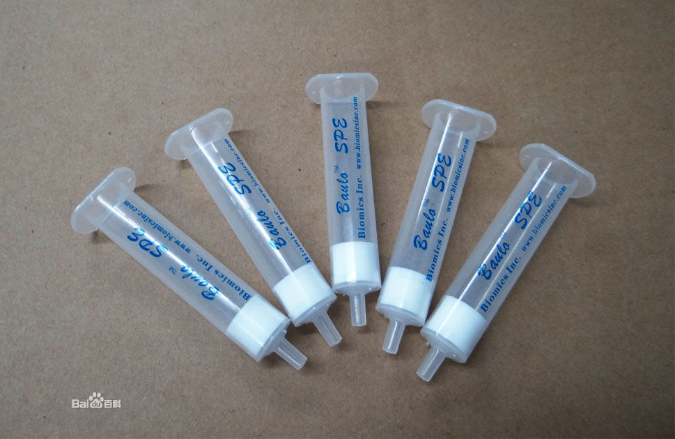  p>固相萃取柱(英文, 简称spe column,或solid phase extraction