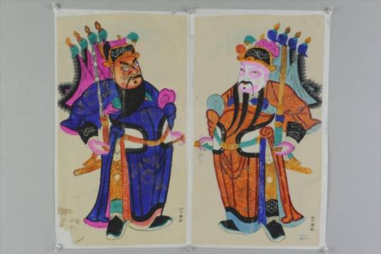 清四川绵竹帅旗鞭锏门神年画_百度百科