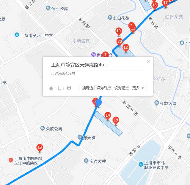  p>天通庵路453号位于上海市静安西藏北路,共计房屋2户. /p>