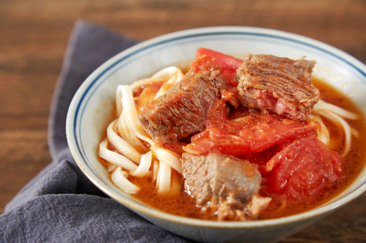 西红柿牛肉汤面