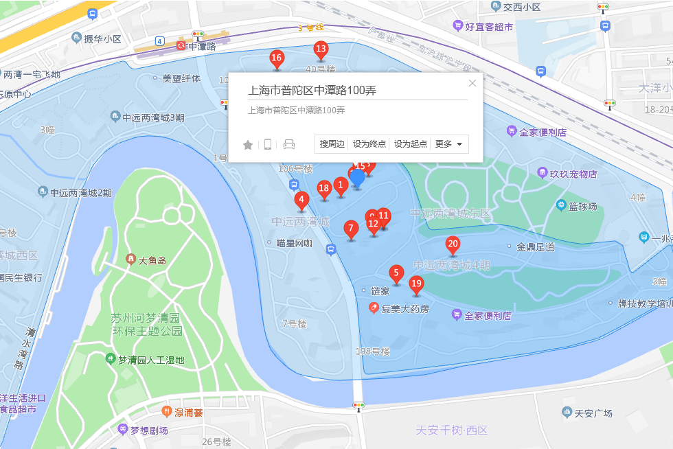  p>中潭路100弄202号位于上海市普陀中远两湾城,共计房屋1户. /p>