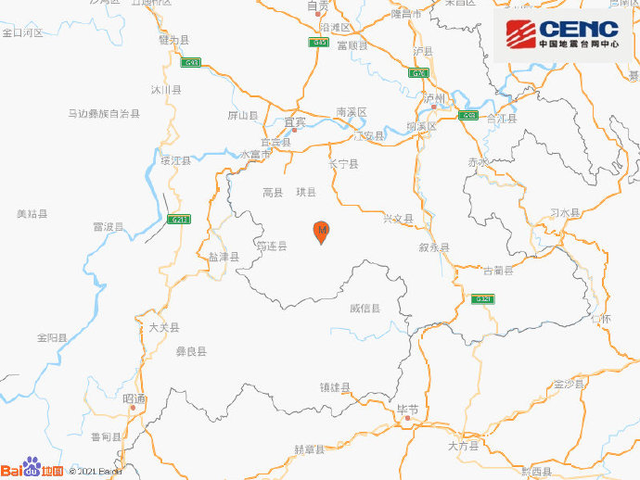 6·8四川宜宾市珙县3.2级地震