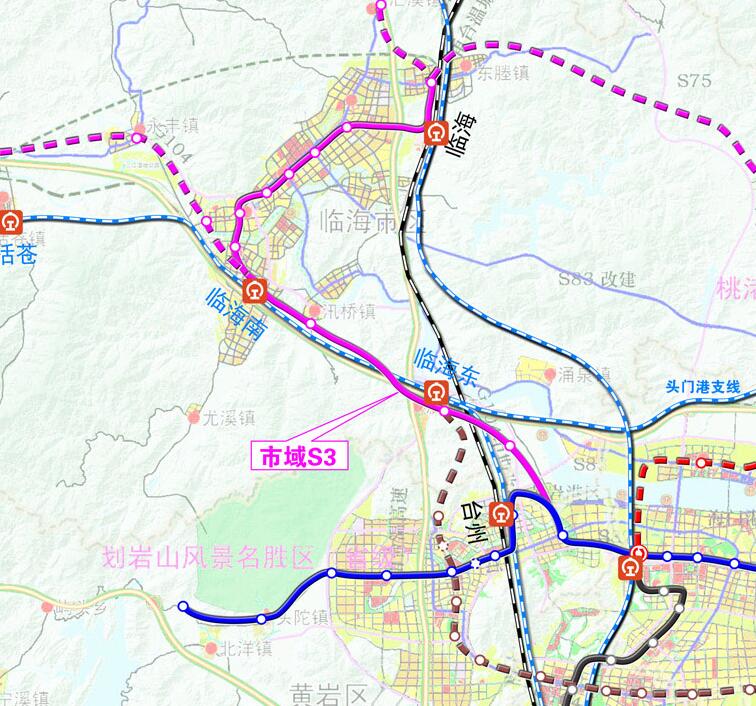 rail transit line s3),即台州轨道交通s3线,是台州市规划的第三条 