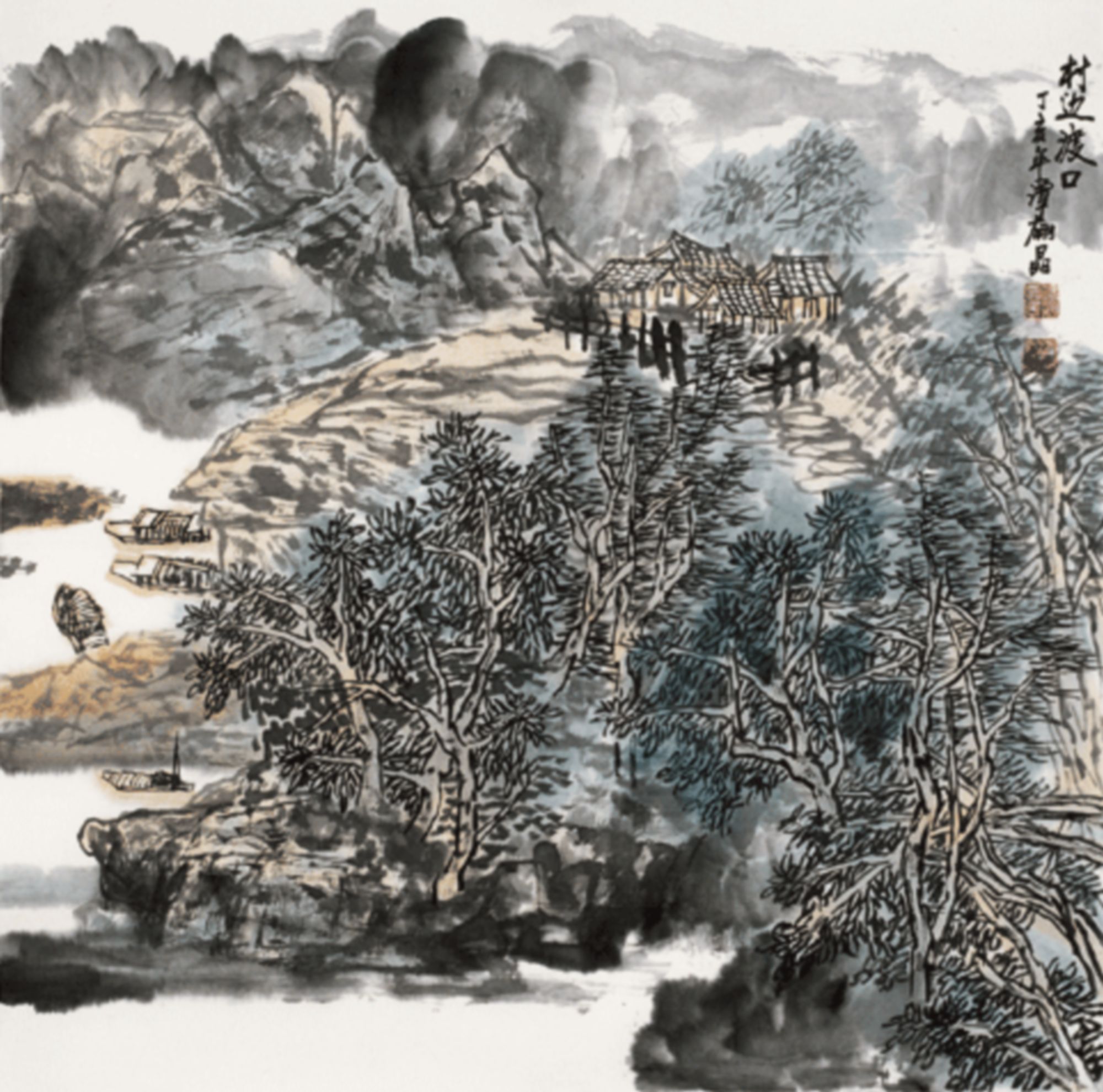 (谭红晶)早年毕业于解放军军医学院,后就读于中央美术学院国画系