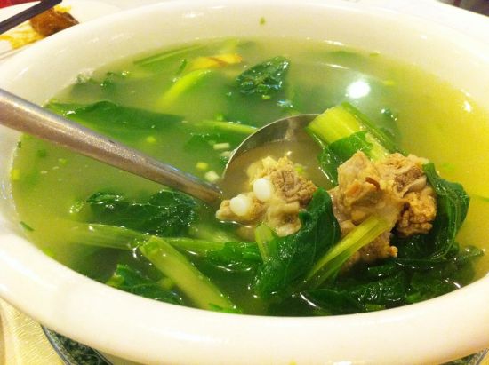 青菜粉丝排骨汤