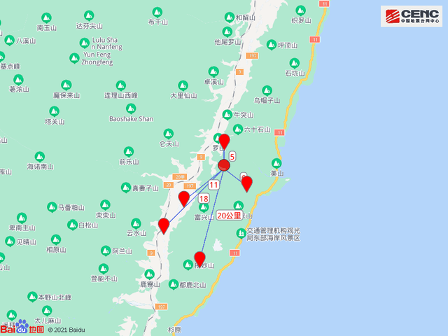 2022年9月18日花莲6.9级地震