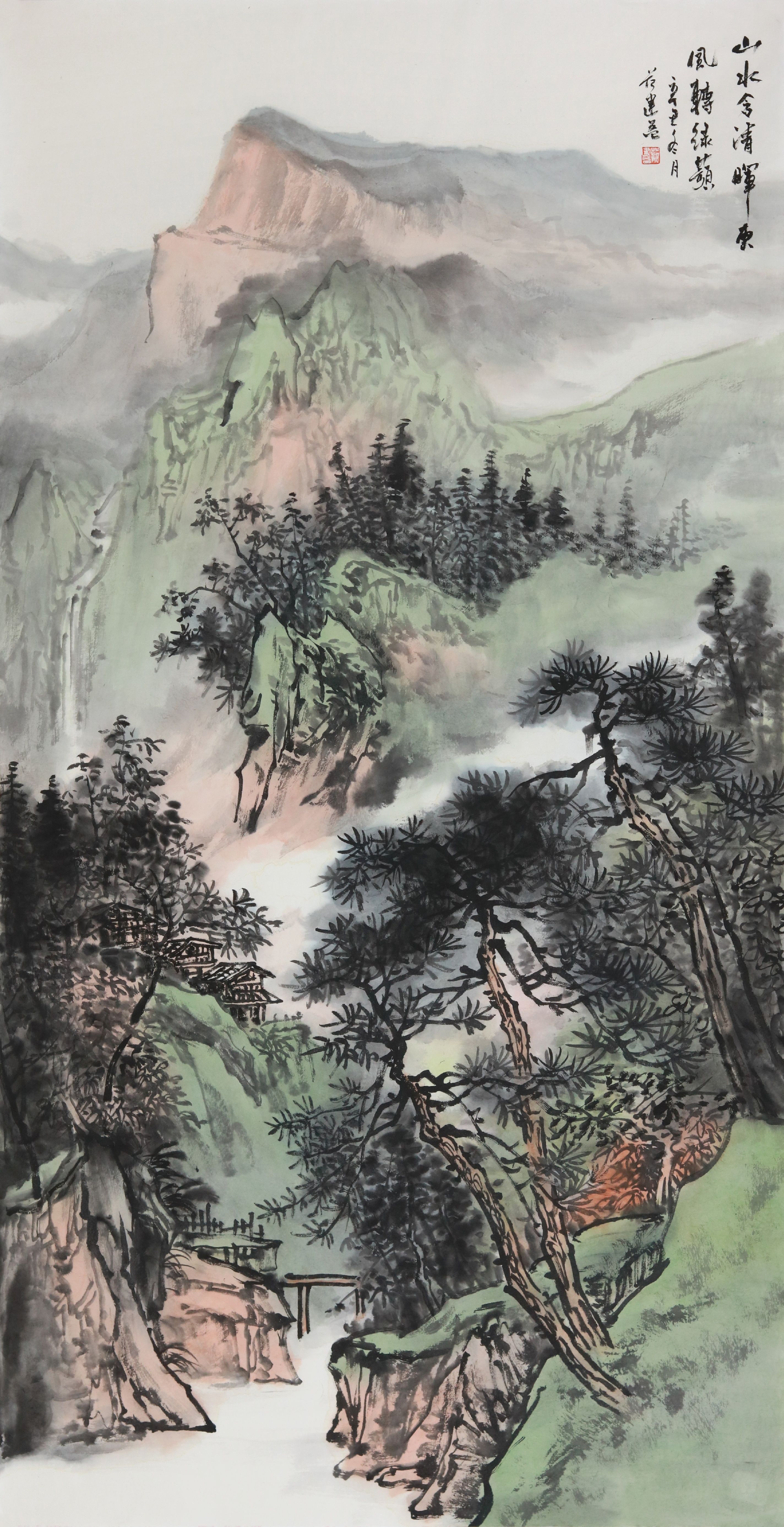 师承山水画家计建清先生,结业于清华美院高研班.