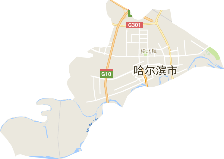 <p>松北街道电子图