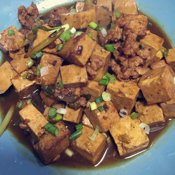 红烧肉沫豆腐