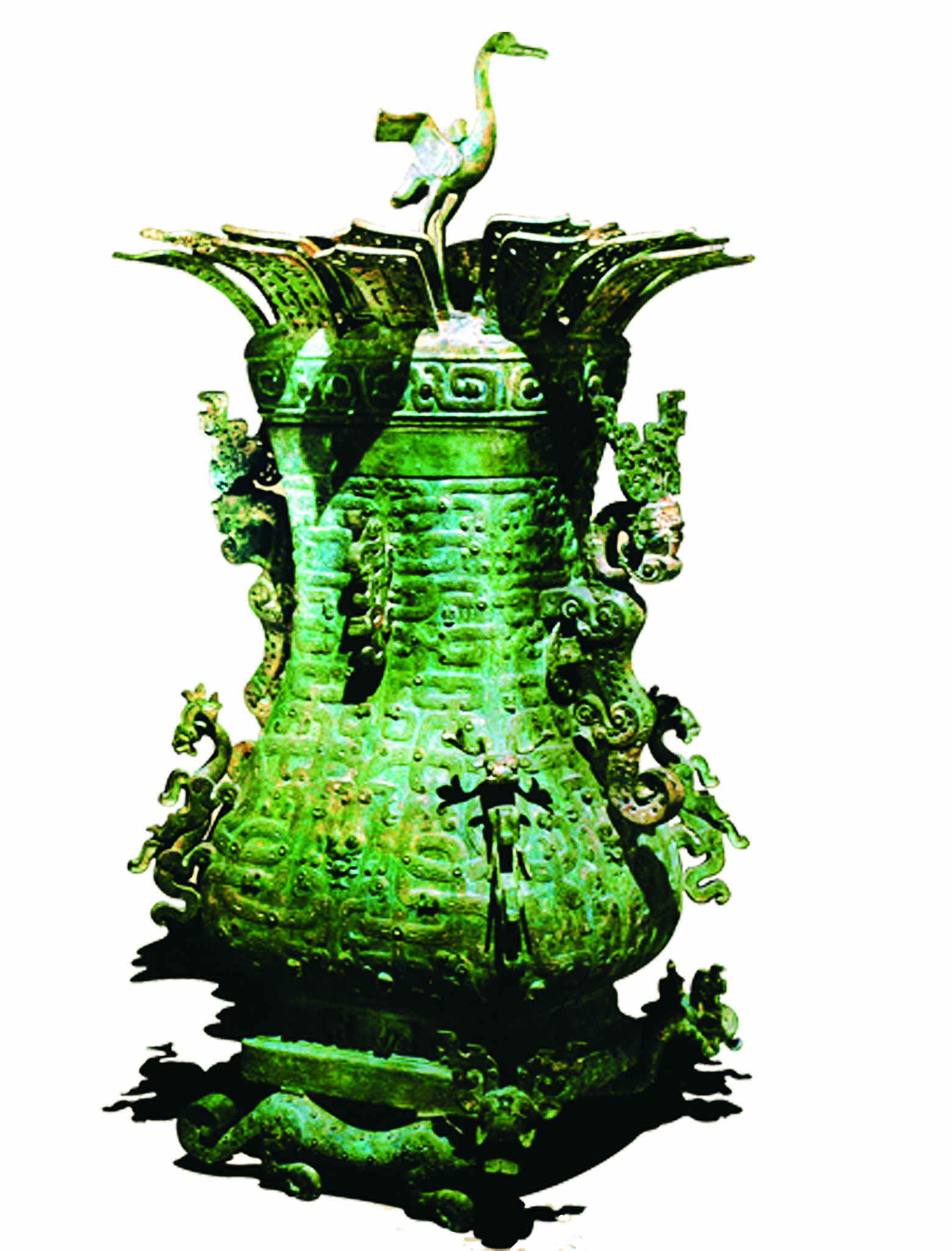  p>春秋莲鹤方壶,春秋中期青铜制盛酒或盛水器,中国首批 a target="