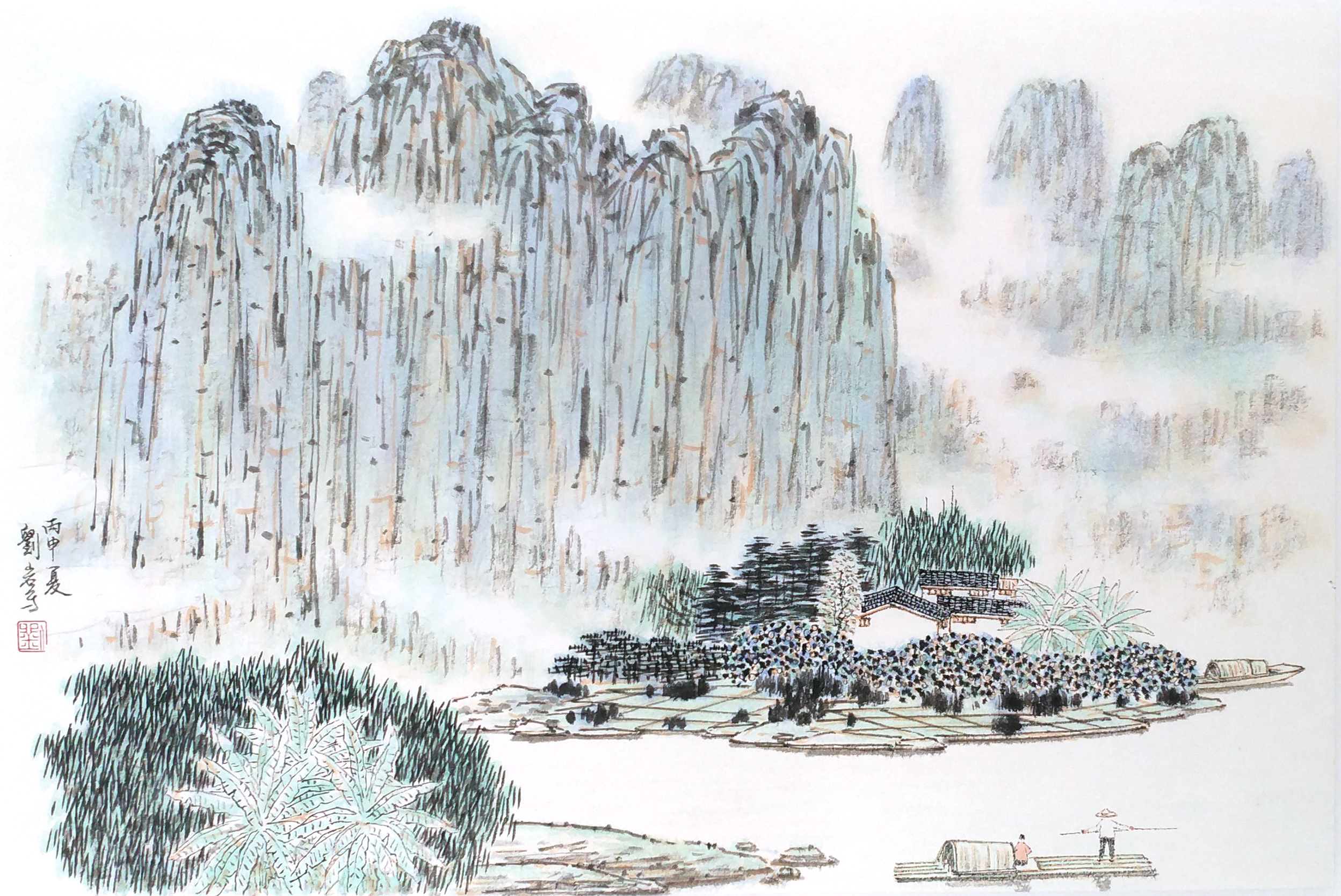 1950年7月25日出生,河北省安新县人(白洋淀),自幼热爱绘画