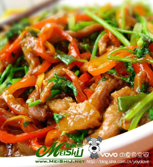  p>香辣肉丝是一道东北三省传统的地方名菜,属于吉菜系.