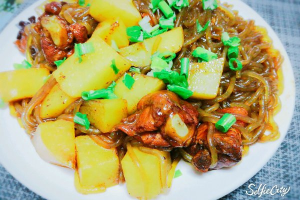 土豆炖红薯粉条