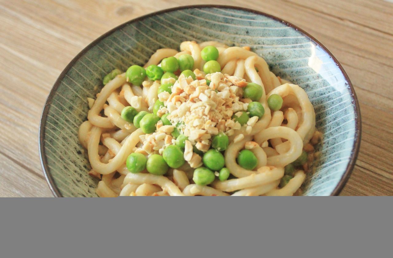 花生酱拌乌冬面