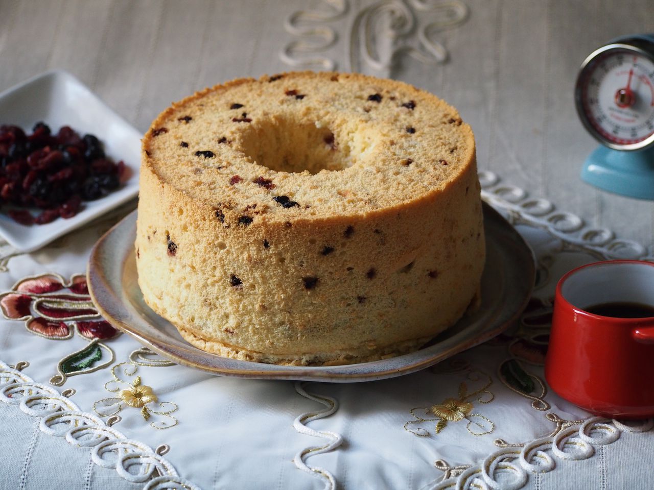 莓果燕麦戚风蛋糕