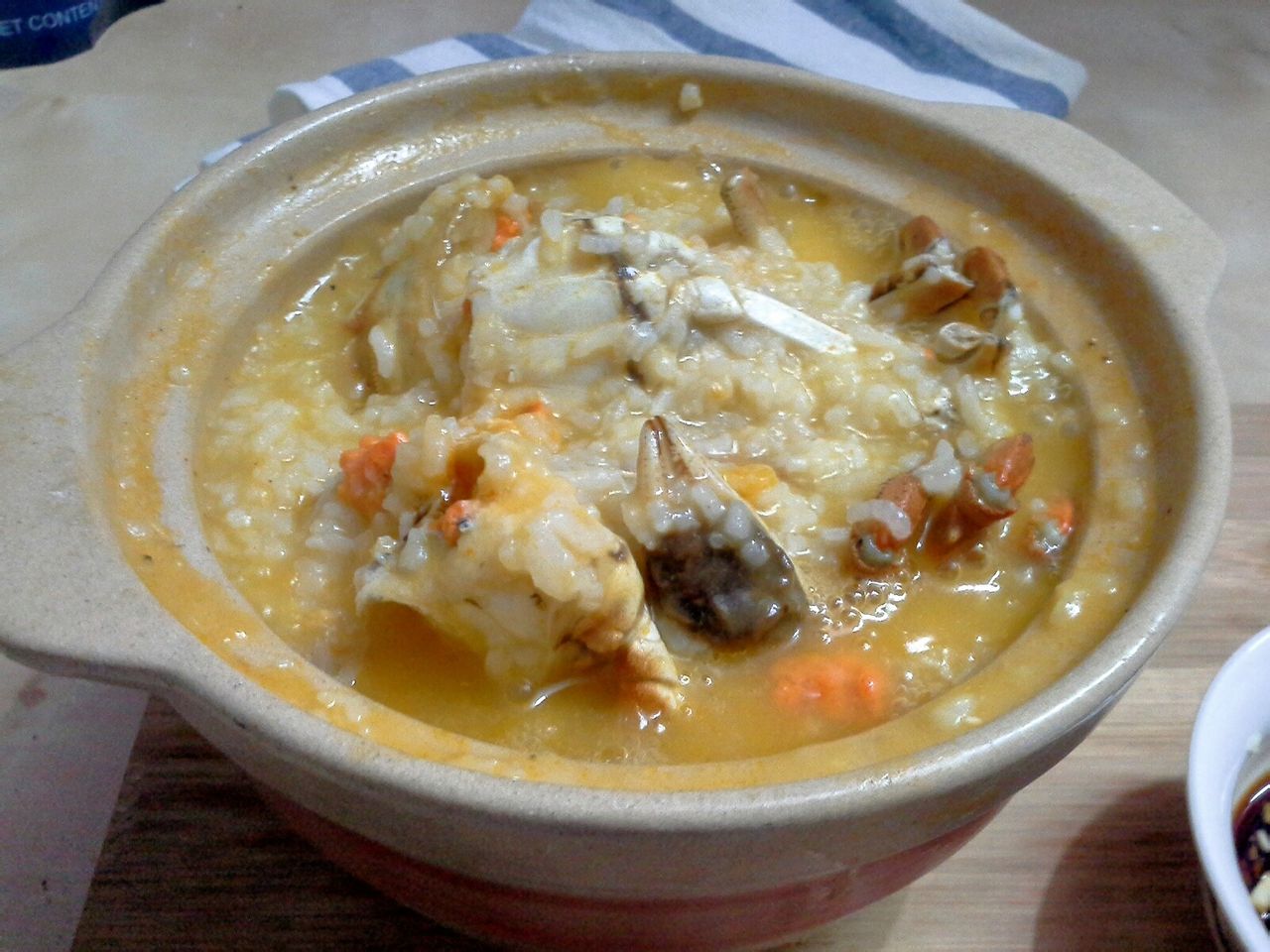 大闸蟹粥