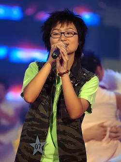 《超级女声》节目现场照