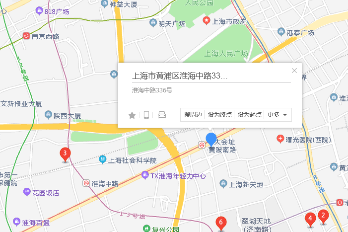  p>淮海中路336号位于上海市黄浦新天地,共计房屋1户. /p>