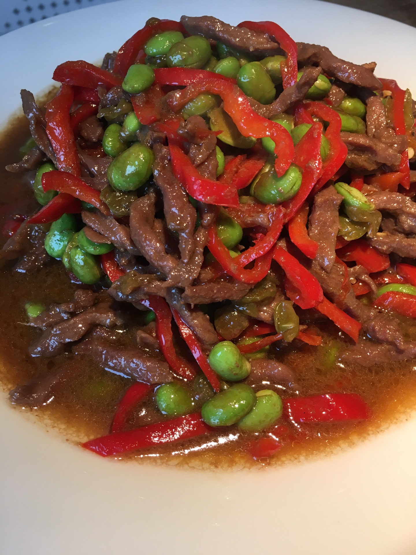 青椒烧牛肉丝