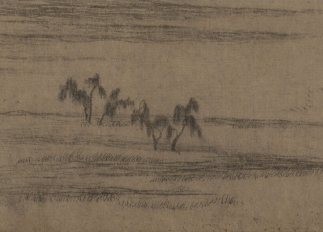 元赵孟頫水村图卷