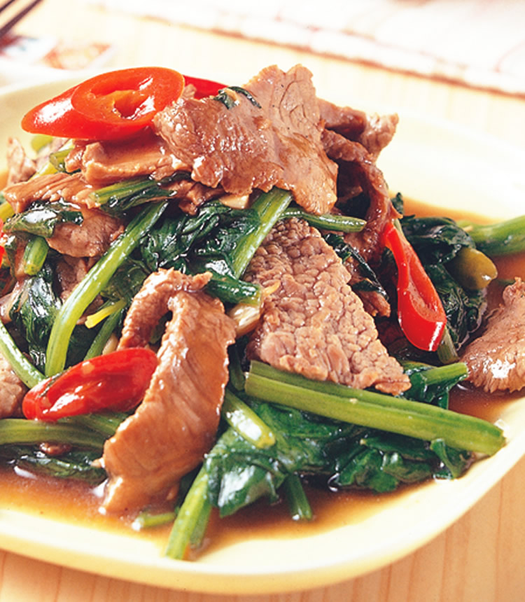 蚝油菠菜牛肉