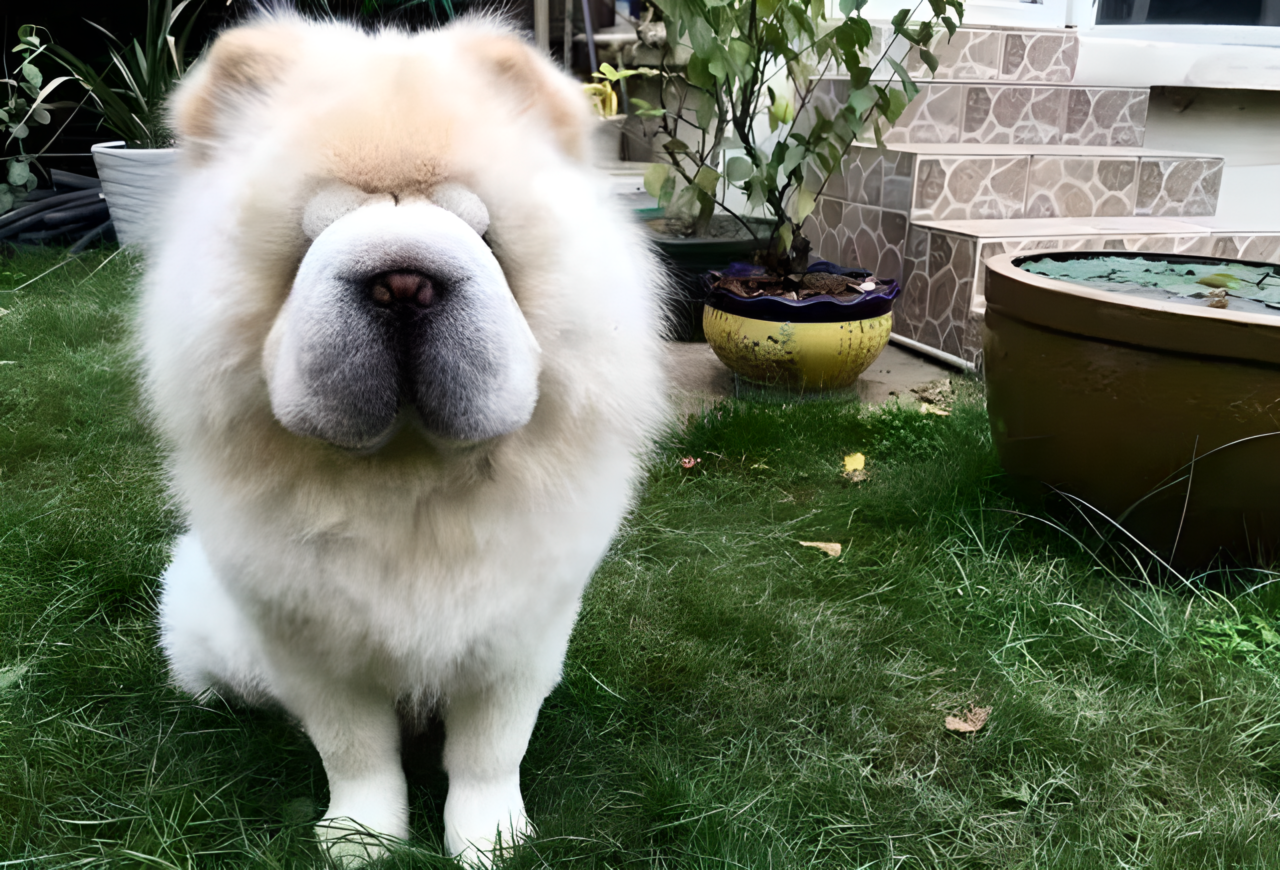 松狮犬（以独特蓝舌和环状领著称的中国犬种（犬科犬属动物））_百度百科