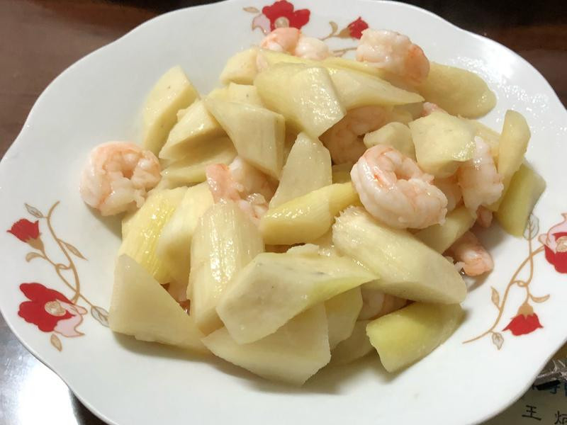 茭白炒虾仁