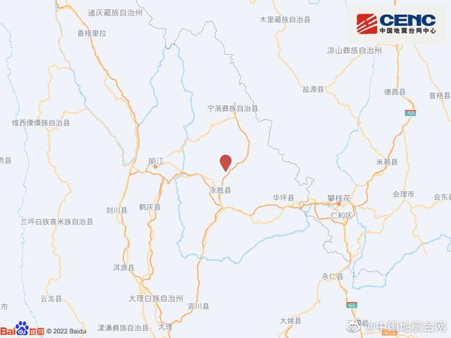 2022年12月25日宁蒗3.1级地震