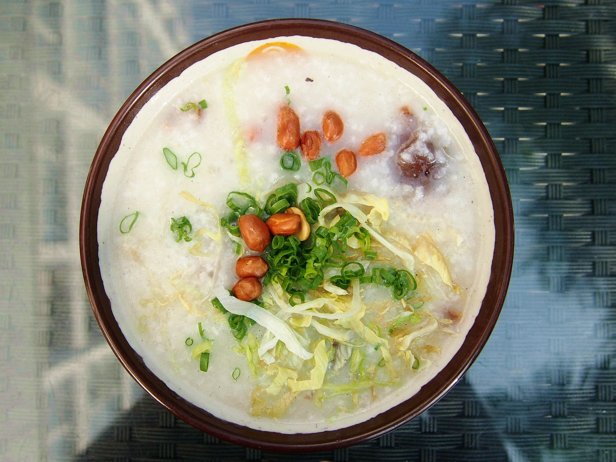 葱花虾皮鸡蛋粥