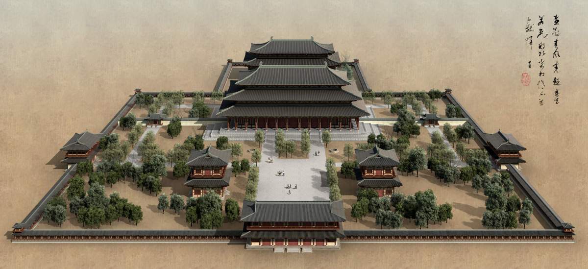  p>隋唐洛阳城宫城,即隋唐时期洛阳城皇宫部分,始建于隋大业元年(605