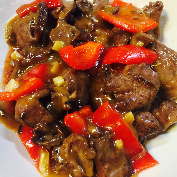 甜椒炒猪心