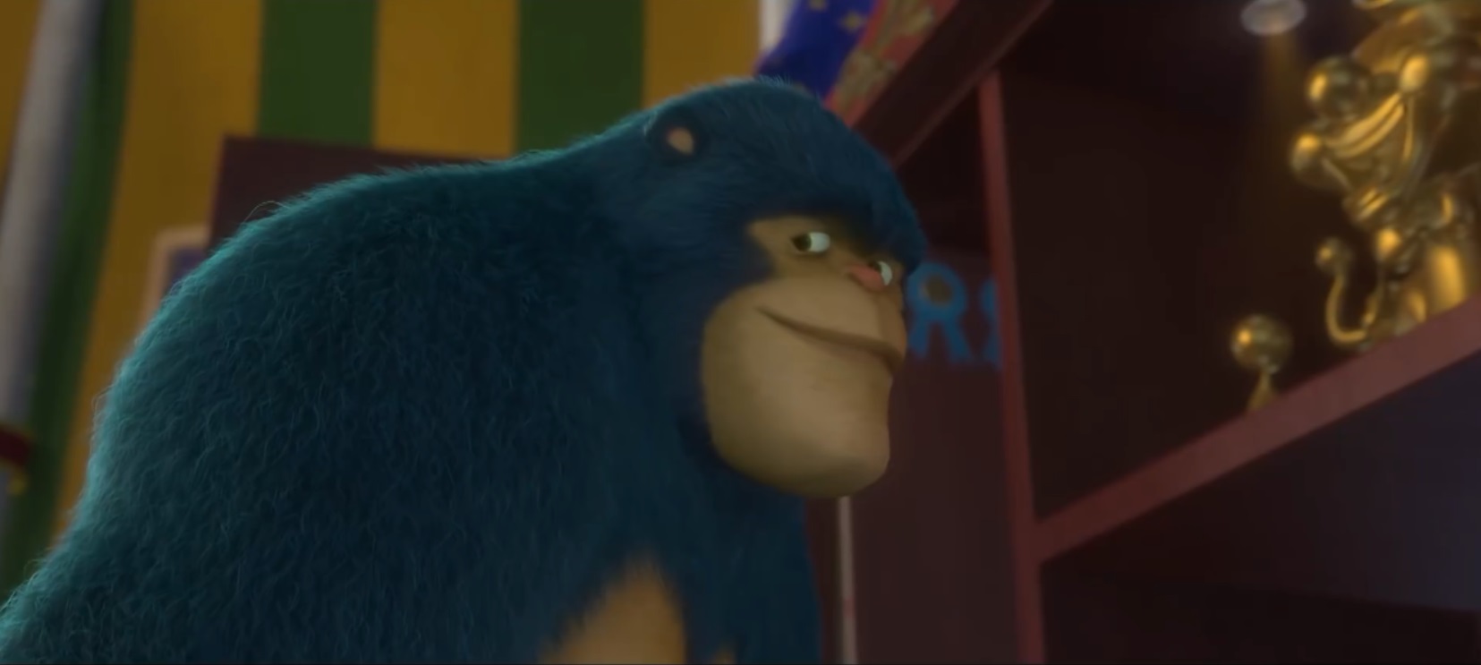 中的角色,是马戏团里的一只大猩猩,也