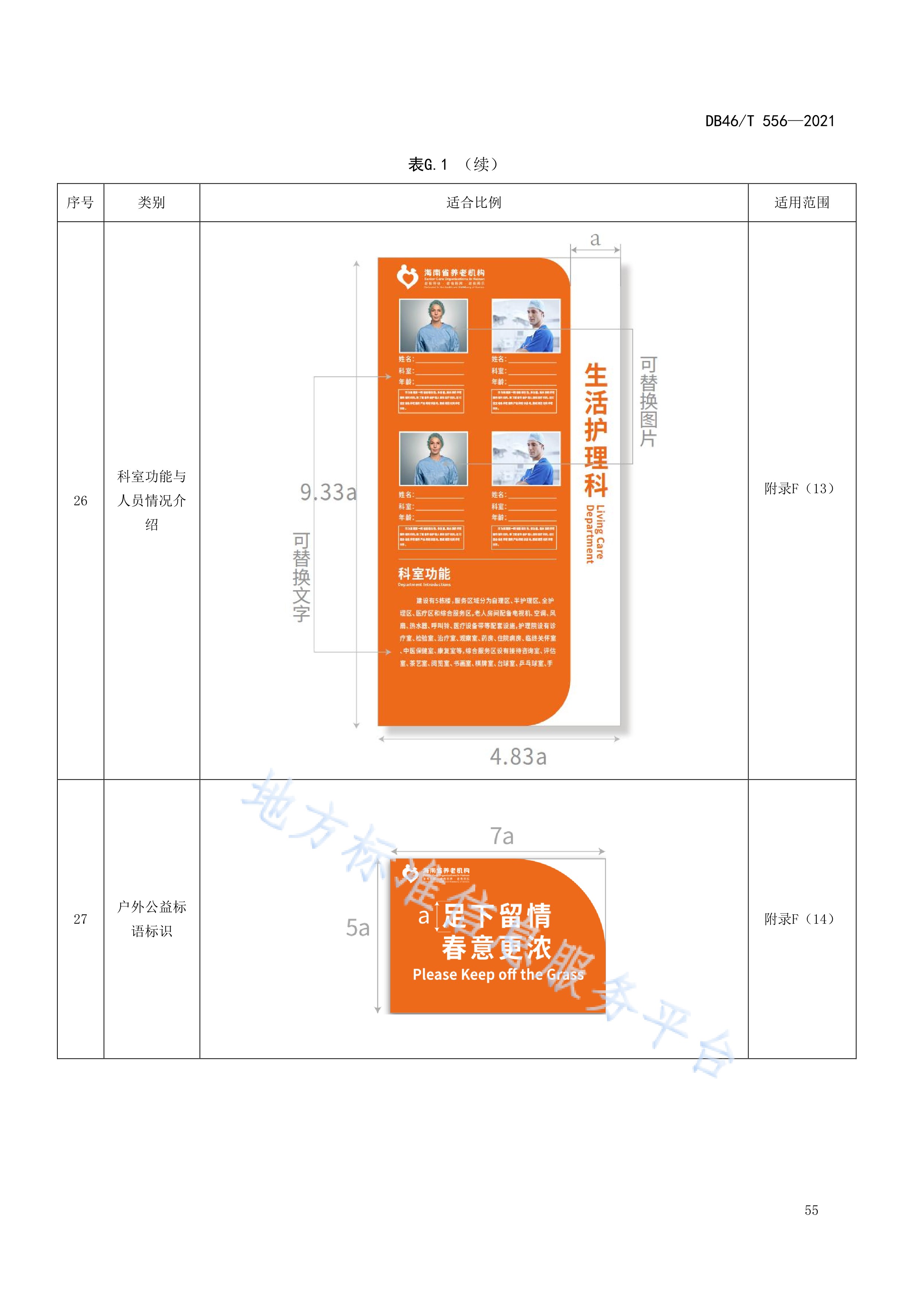  p>《养老机构标识应用规范》(db46/t 556-2021)是2021年11月1日实施