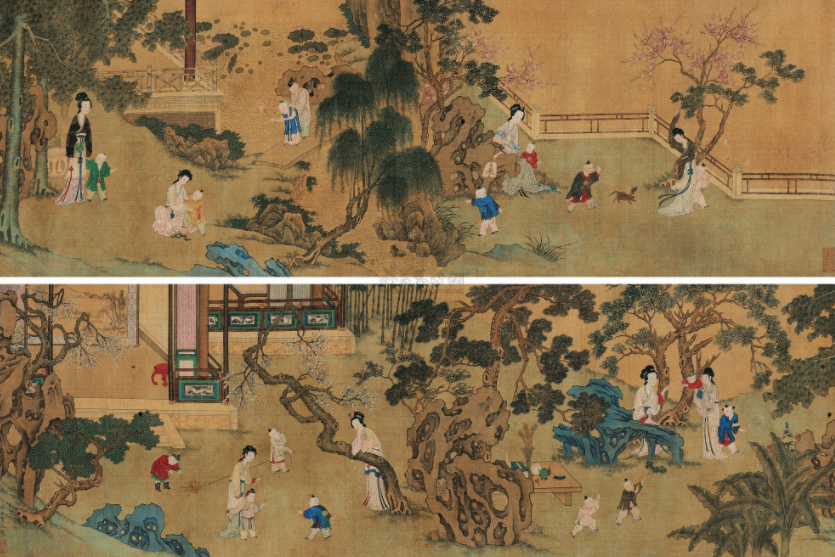  p>《仕士婴戏图》是仇英创作的绘画作品. /p>