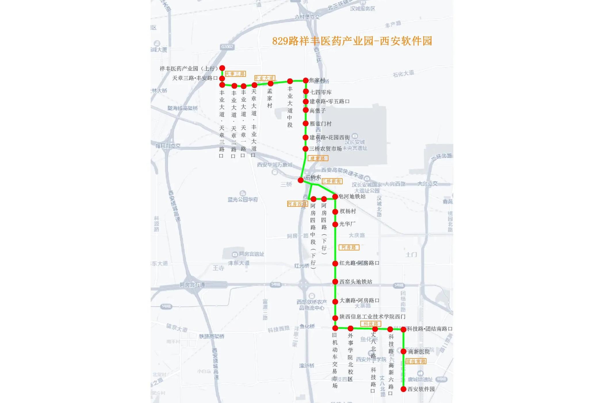 西咸公交829路
