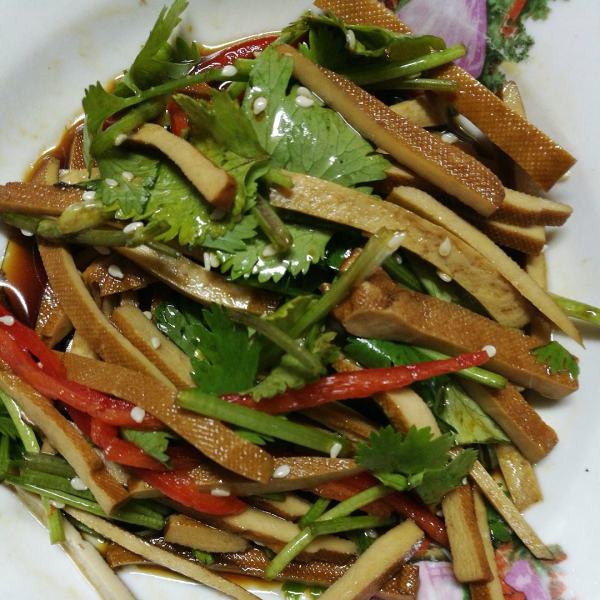 香菜豆腐干