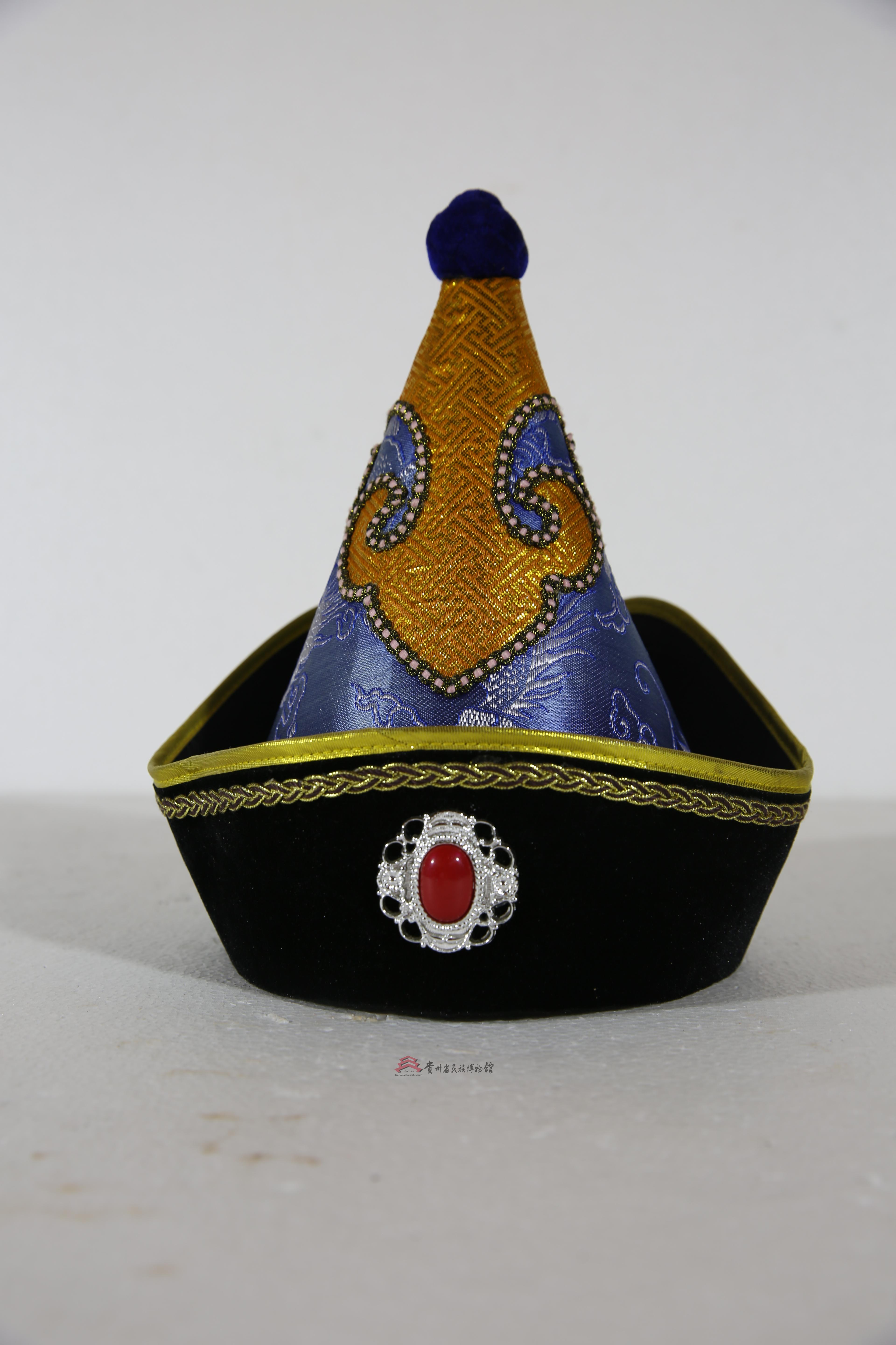 当代织金猫场蒙古族男帽