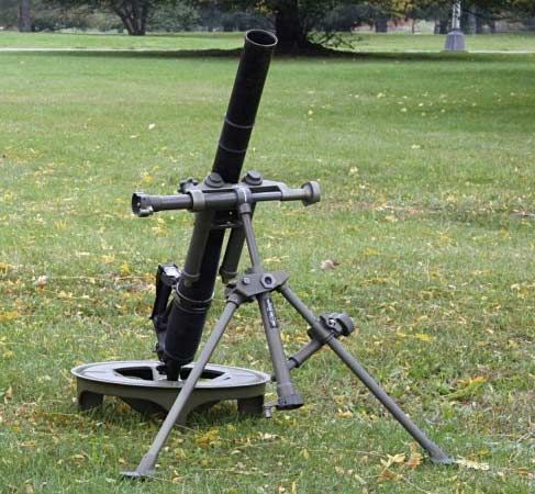  p>m224 式60mm 迫击炮为美国制造,1978年研制定型的60毫米轻型迫击炮