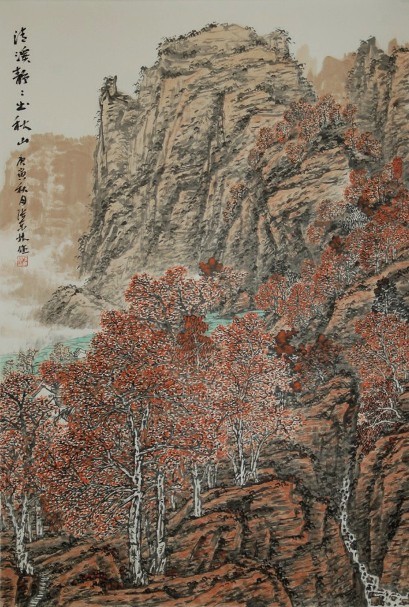 梦太行工笔山水