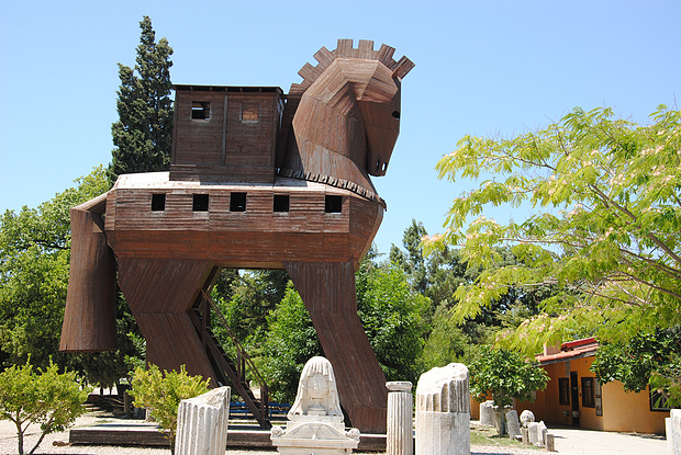  p>特洛伊木马(trojan horse)是指寄宿在计算机里的一种非授权的远程 