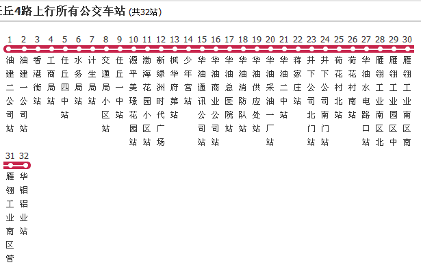 沧州公交任丘4路