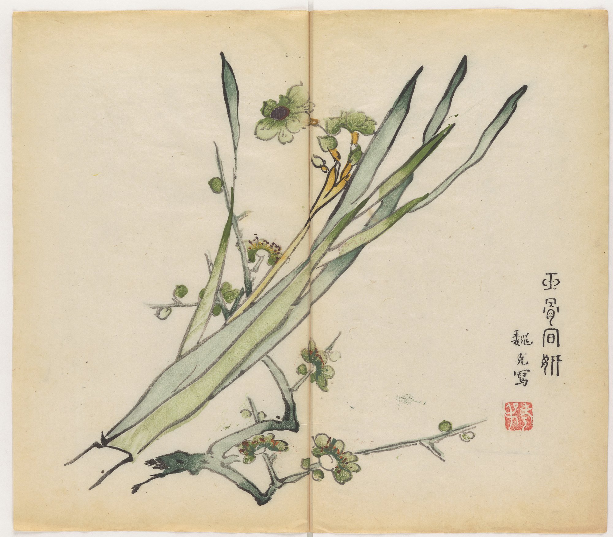 《芥子园画谱》山水篇之树谱精选高清图，学山水不可不读！_百科TA说
