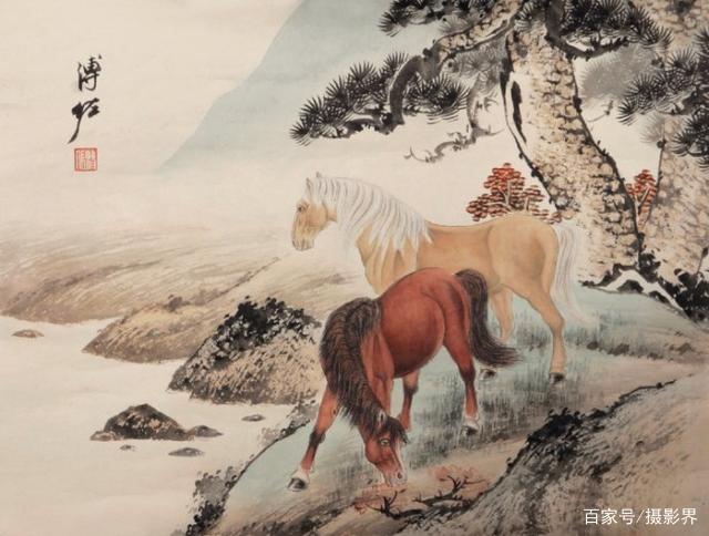 津门网」爱新觉罗·溥佐书画作品欣赏，皇族书画佼佼者_百科TA说